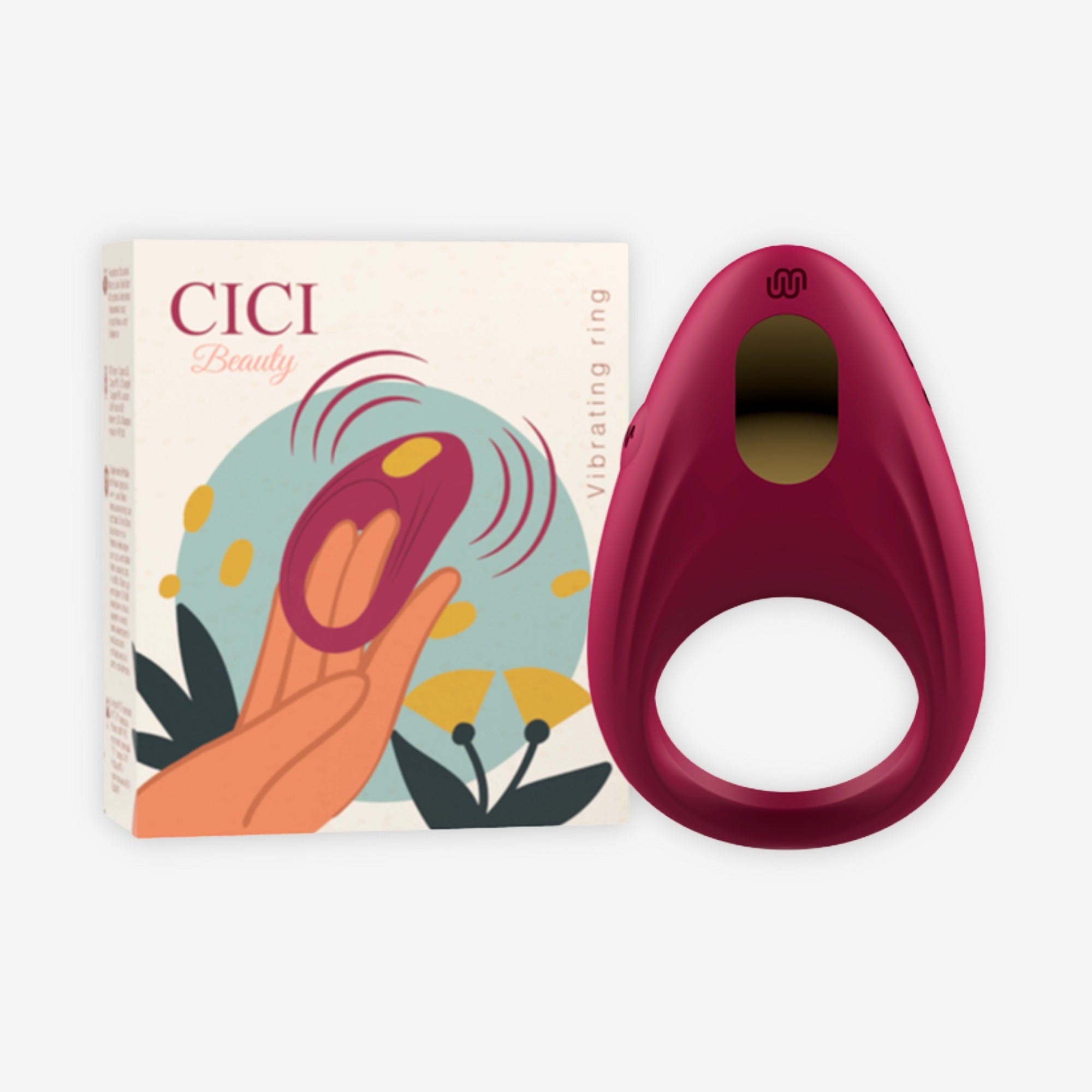 Cockring vibrant double stimulation de Cici Beauty