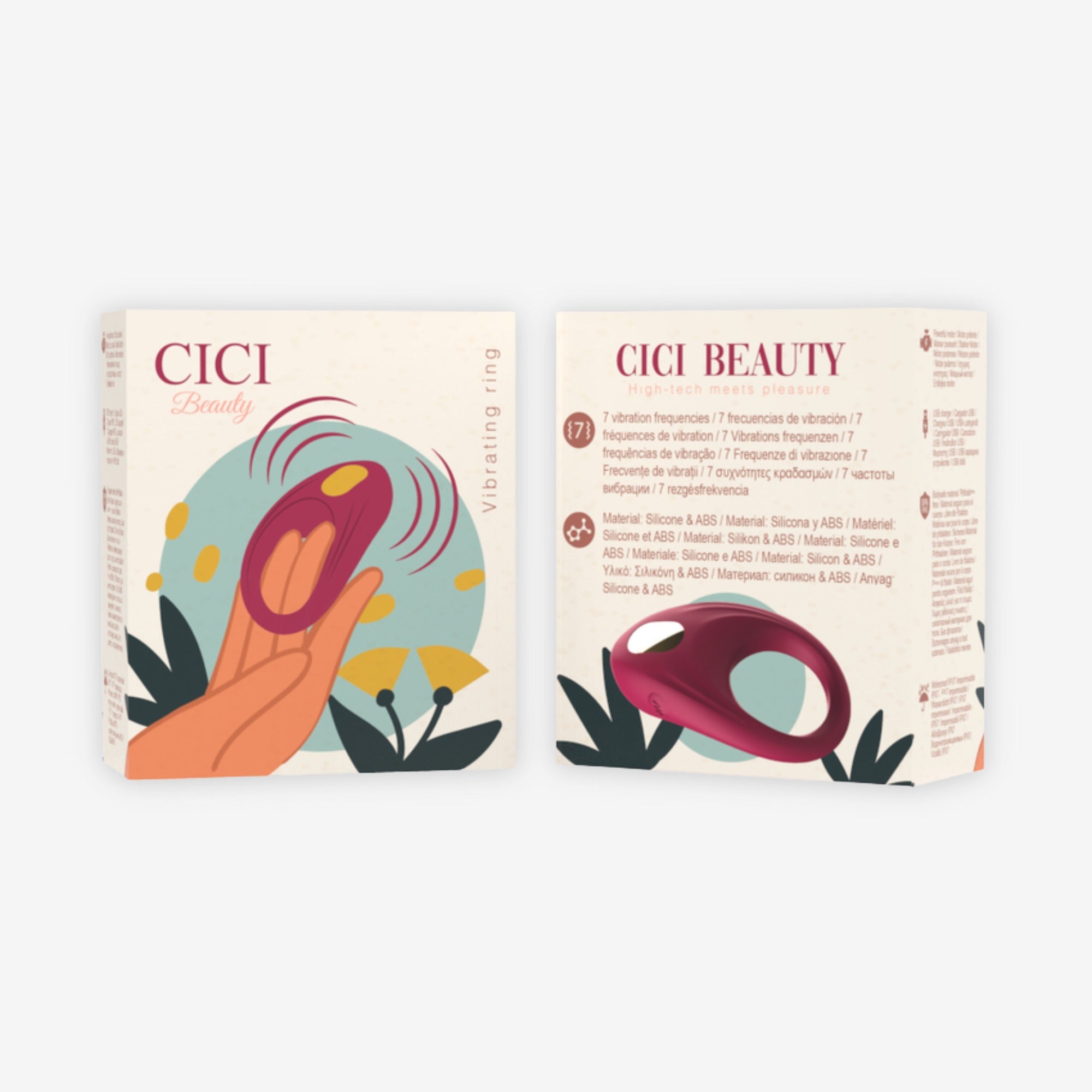 Cockring vibrant double stimulation de Cici Beauty