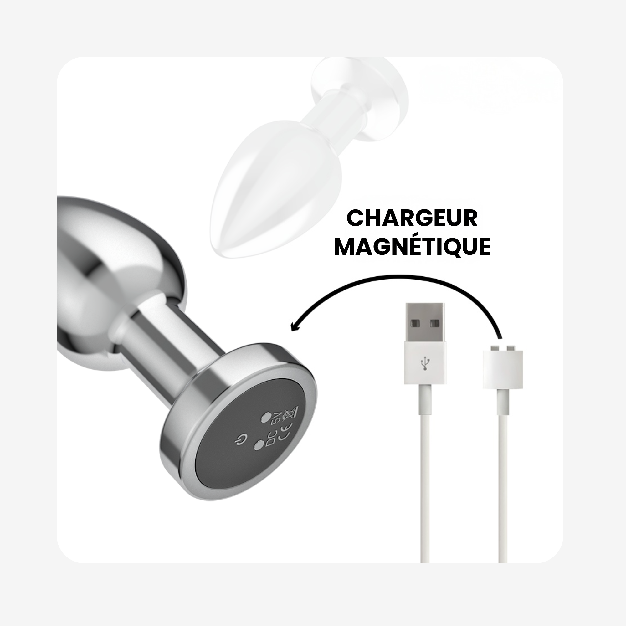 Plug vibrant en metal d'Intense