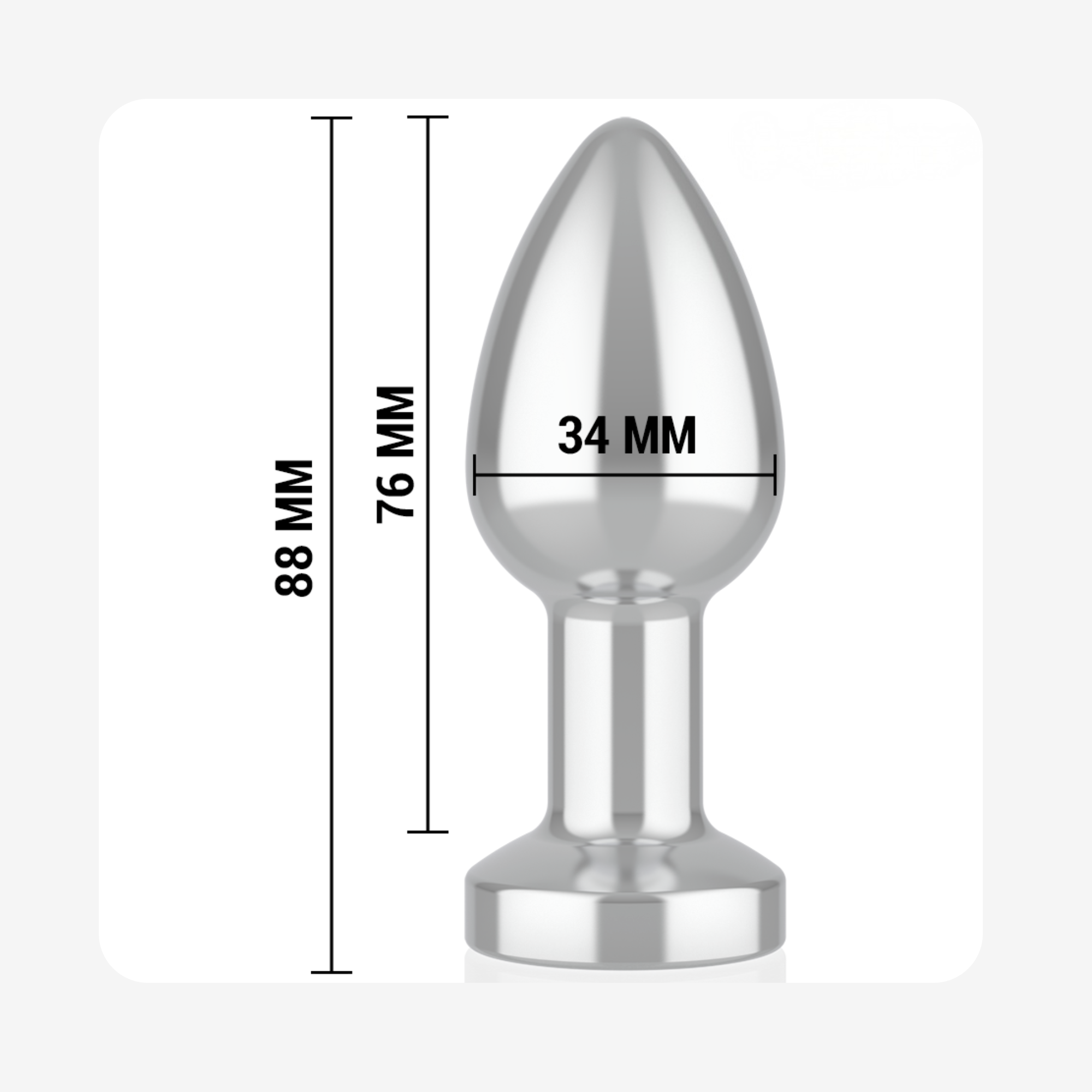 Plug vibrant en metal d'Intense