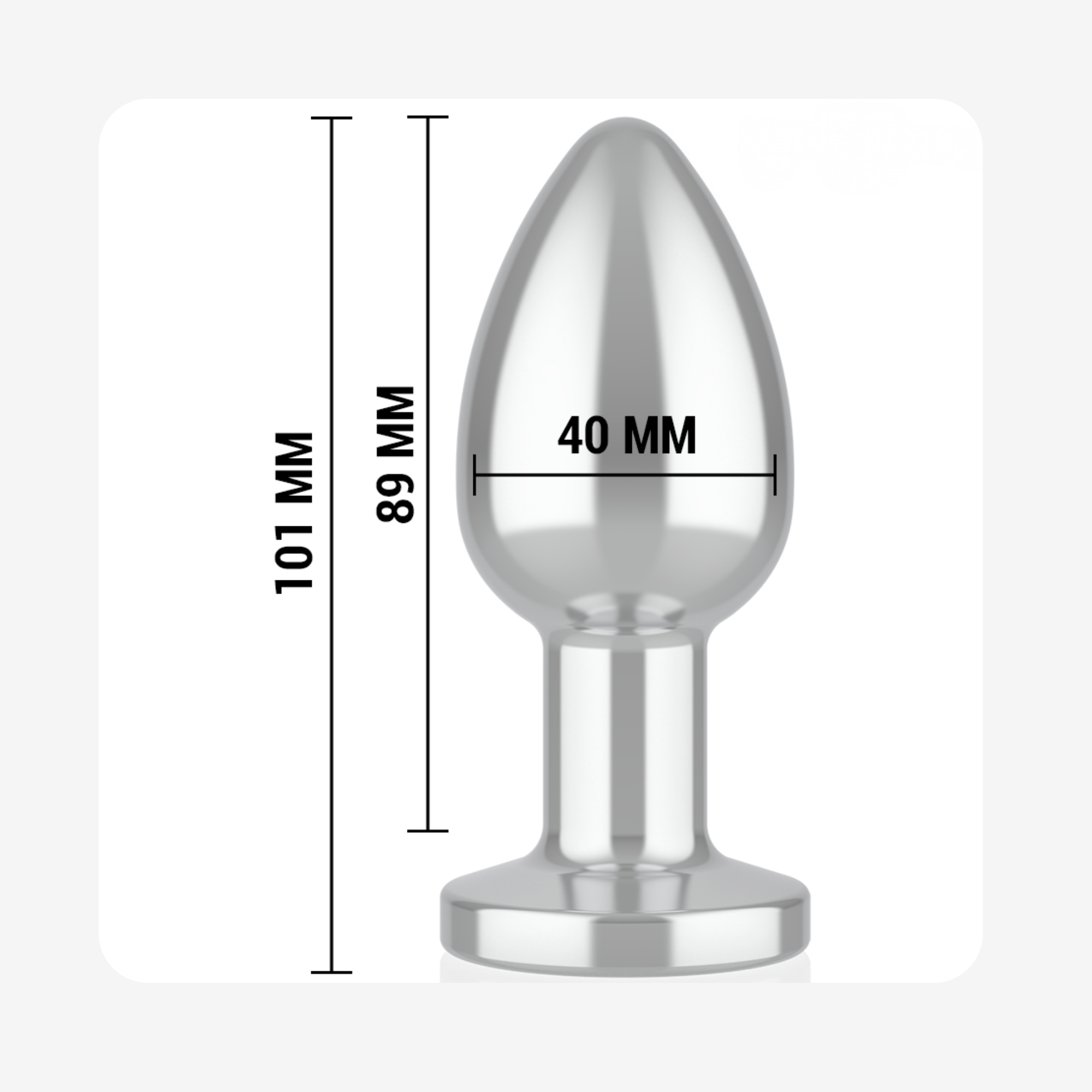 Plug vibrant en metal d'Intense