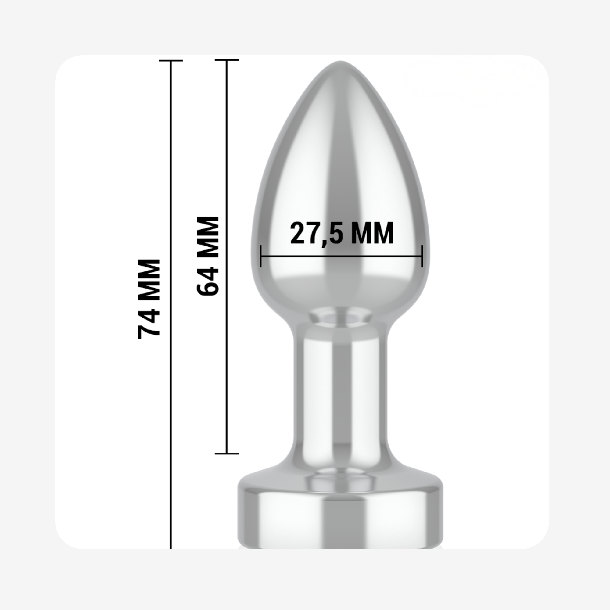 Plug vibrant en metal d'Intense