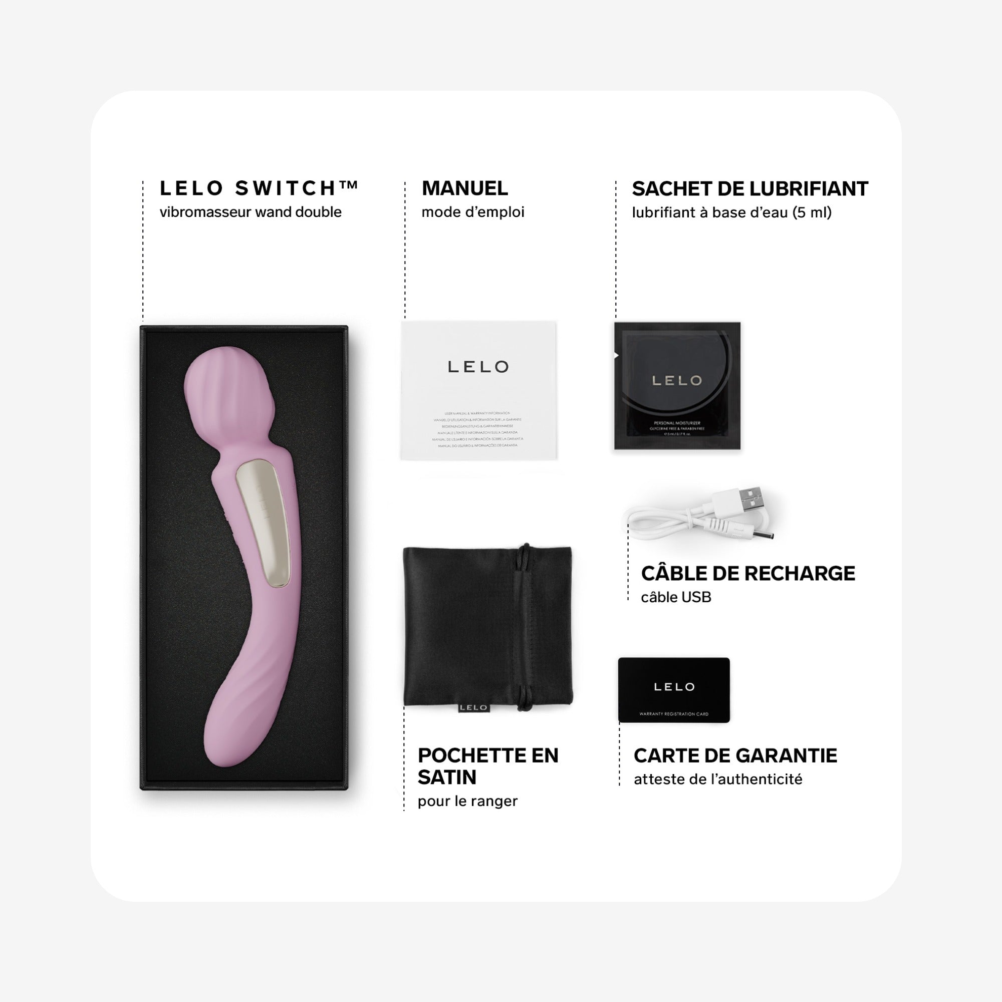 Vibromasseur Wand Switch de Lelo