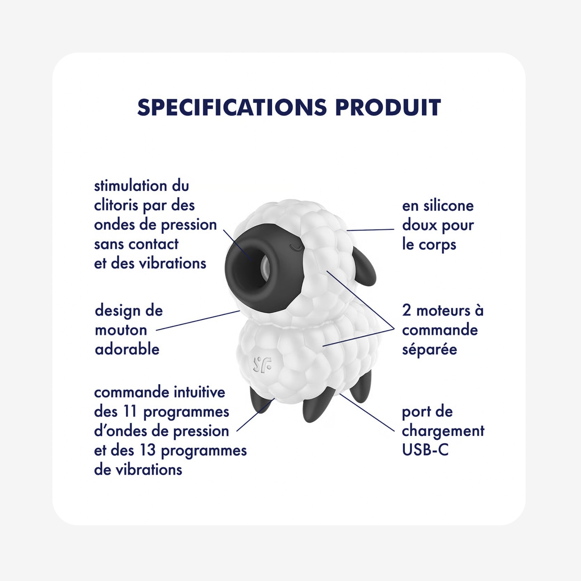 Stimulateur clitoridien Dreamy Sheep de Satisfyer